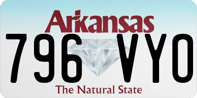 AR license plate 796VYO