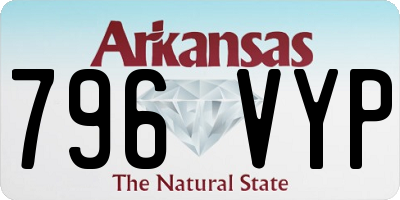 AR license plate 796VYP