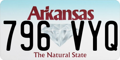 AR license plate 796VYQ