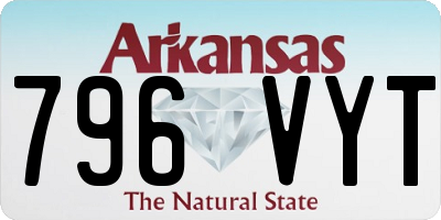 AR license plate 796VYT