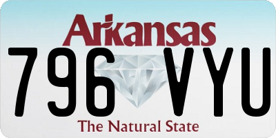 AR license plate 796VYU