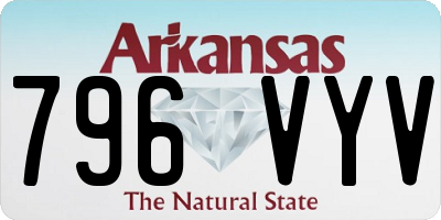 AR license plate 796VYV