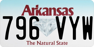 AR license plate 796VYW