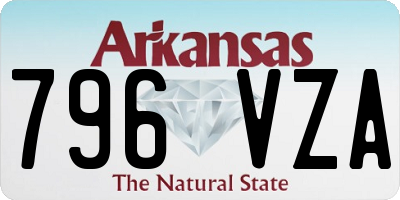 AR license plate 796VZA