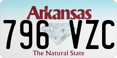 AR license plate 796VZC