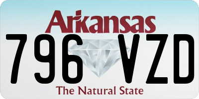 AR license plate 796VZD