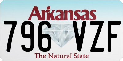 AR license plate 796VZF