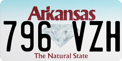 AR license plate 796VZH