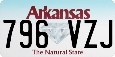 AR license plate 796VZJ