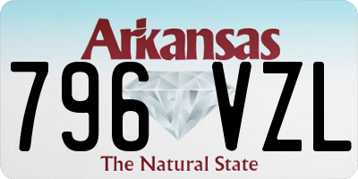 AR license plate 796VZL