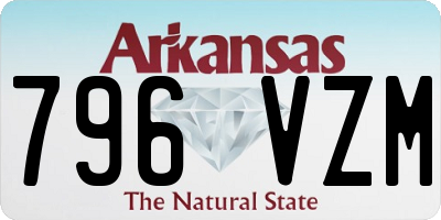 AR license plate 796VZM