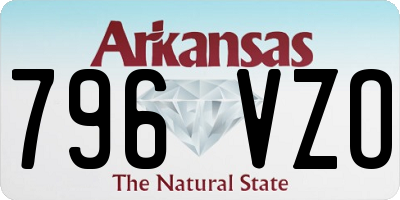 AR license plate 796VZO