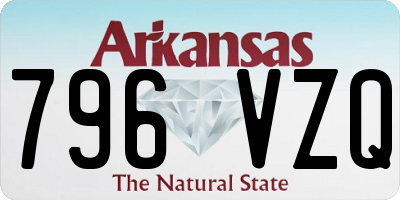 AR license plate 796VZQ