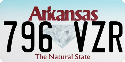 AR license plate 796VZR