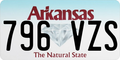 AR license plate 796VZS