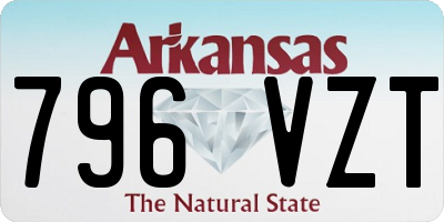 AR license plate 796VZT