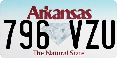 AR license plate 796VZU