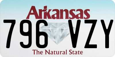 AR license plate 796VZY