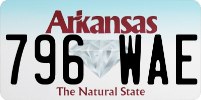 AR license plate 796WAE