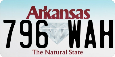 AR license plate 796WAH