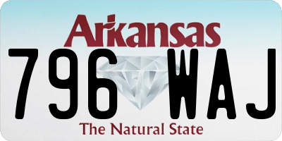 AR license plate 796WAJ