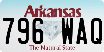 AR license plate 796WAQ