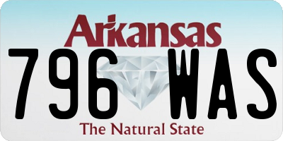 AR license plate 796WAS