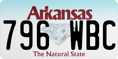 AR license plate 796WBC