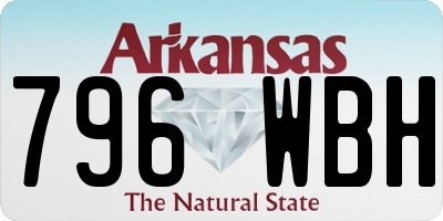 AR license plate 796WBH