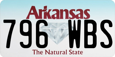 AR license plate 796WBS