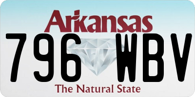 AR license plate 796WBV
