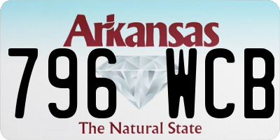 AR license plate 796WCB