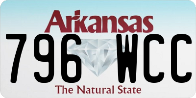 AR license plate 796WCC
