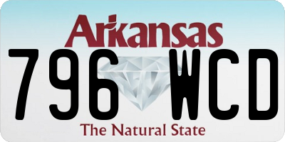 AR license plate 796WCD