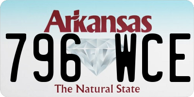 AR license plate 796WCE
