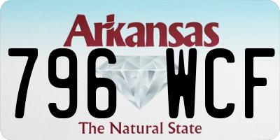 AR license plate 796WCF
