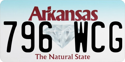 AR license plate 796WCG