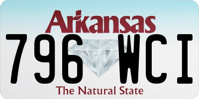 AR license plate 796WCI
