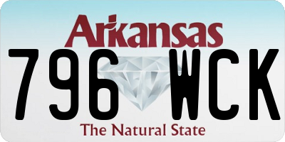 AR license plate 796WCK