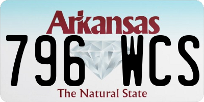 AR license plate 796WCS