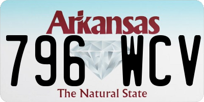 AR license plate 796WCV