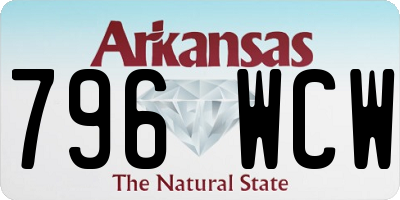 AR license plate 796WCW