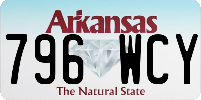 AR license plate 796WCY