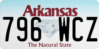 AR license plate 796WCZ