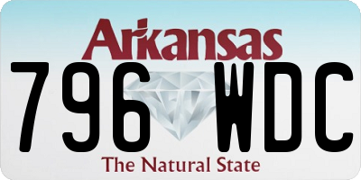 AR license plate 796WDC