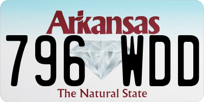AR license plate 796WDD