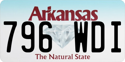 AR license plate 796WDI