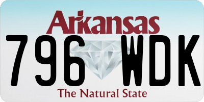 AR license plate 796WDK