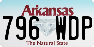 AR license plate 796WDP