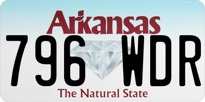 AR license plate 796WDR
